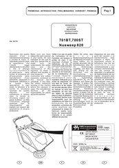 OMM lavapavimenti Nusweep 820 701STE Manual