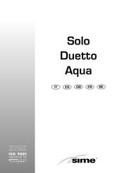 Sime SOLO 20 Instructions For The Installer
