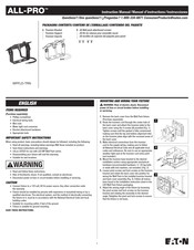Eaton ALL-PRO WPFLD-TRN Instruction Manual