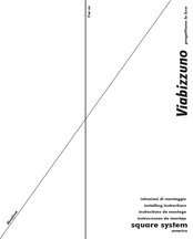 Viabizzuno square system 2300 Instructions Manual