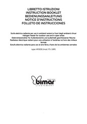 Bimar FS-18R Instruction Booklet