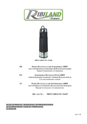 Ribimex Ribiland PRPVC1200AUTO User And Maintenance Manual