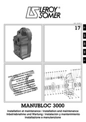Leroy-Somer MANUBLOC 3000 Installation And Maintenance Manual