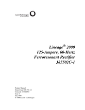 Lucent Technologies Lineage 2000 J85502C-1 Product Manual