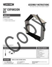 Lifetime 0125 Assembly Instructions Manual