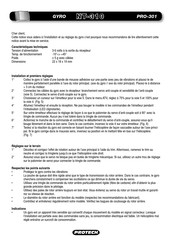 Protech NT-310 gyro Manual