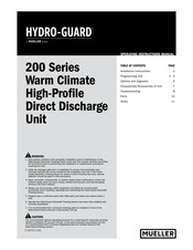 Muller HYDRO-GUARD 200 Series Operating Instructions Manual