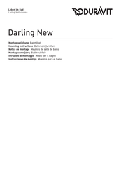 DURAVIT Darling New DN 7258 Mounting Instructions