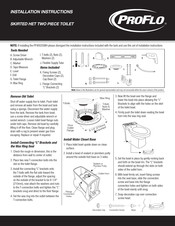 Ferguson Enterprises PROFLO PF9002SWH Installation Instructions Manual