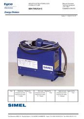 Tyco Electronics SIMEL GEH 700/0,4 C Technical Handbook