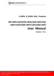 C-Data EPON HGU User Manual