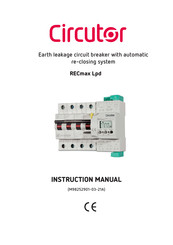 Circutor RECmax Lpd Instruction Manual