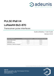 Adeunis RF DRY CONTACTS V2 LoRaWAN 863-870 User Manual