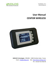 ANDILOG CENTOR WIRELESS User Manual