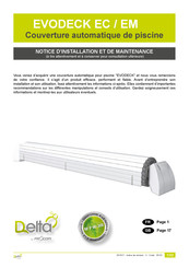 Delta EVODECK EC Installation And Maintenance Instructions Manual