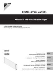 Daikin ESRH02A6 Installation Manual
