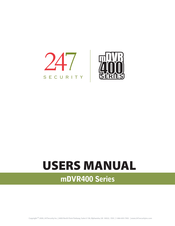 247Security mDVR400 Series User Manual