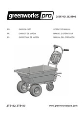 GreenWorks Pro ZTB433 Operator's Manual