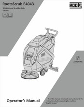 ROOTS RootsScrub E4043 Operator's Manual