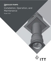 ITT Goulds Pumps VCW Installation, Operation And Maintenance Manual