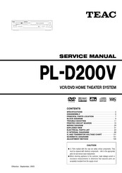 Teac PL-D200V Service Manual