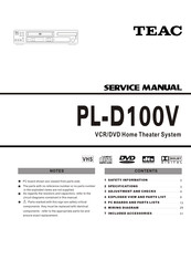 Teac PL-D100V Service Manual