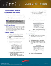 Ross Vision Audio Control Installation And Setup