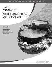 AquaScape Spillway Basin 78205 Instructions & Maintenance