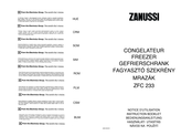 Zanussi ZFC233 Instruction Booklet
