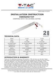 V-TAC VT-518 Installation Instruction