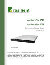 Rasilient ApplianceStor 175R User Manual