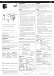 Carel WS01F01M00 Manual