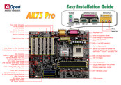 Aopen AK75 Pro Easy Installation Manual