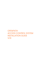Openpath ACCESS CONTROL SYSTEM Installation Manual