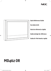 NEC MD462OR Quick Reference Manual