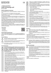Eurochron 1542353 Operating Instructions Manual