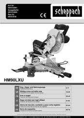 Scheppach HM90LXU Translation From The Original Instruction Manual