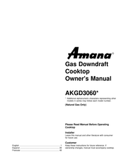 Amana AKGD3060 Series Owner's Manual