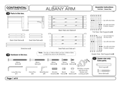 Night & Day Furniture CONTINENTAL FRAME ALBANY ARM Assembly Instructions Manual