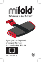 Mifold Grab-and-Go Child Restraint Manual