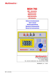 Multimetrix MOH 700 User Manual