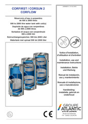 Groupe Atlantic CORFLOW Installation, Use And Maintenance Instructions