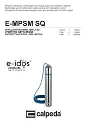 Calpeda e-idos E-MPSM 505 SQ Operating Instructions Manual