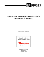 Dionex PDA-100 Operator's Manual