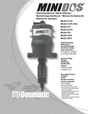 Dosmatic MINIDOS 0.4% PAA Operating Manual