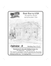 Best Barns Fairview-R Assembly Book