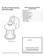 Heath Zenith 4610 Installation And Operating Instructions Manual