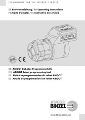 Abicor Binzel ABIDOT Operating Instructions Manual
