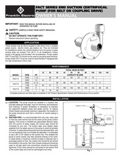 Franklin Electric FACT Series Owner's Manual