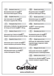 Carl Stahl Kromer CondorLift CSmag 100 User Information